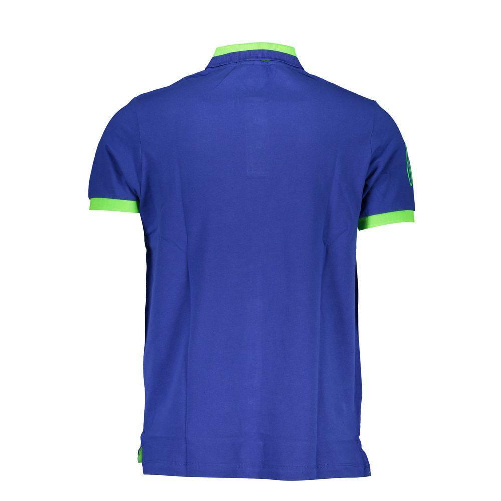 Scuola Nautica Blue Cotton Polo Shirt SC-22679-L