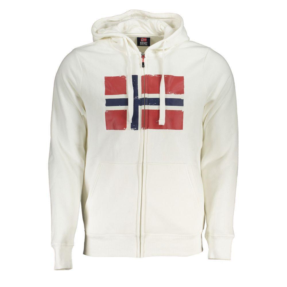 Norway 1963 White Cotton Sweater NO-25607-L