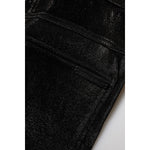 Dolce & Gabbana Black Cotton Stretch Silver Lurex Thread Pants PAN75097-40
