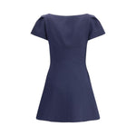 Alexander McQueen Short Dress with short gathered sleeves AL-841216QJAAA4100-IT44 | L