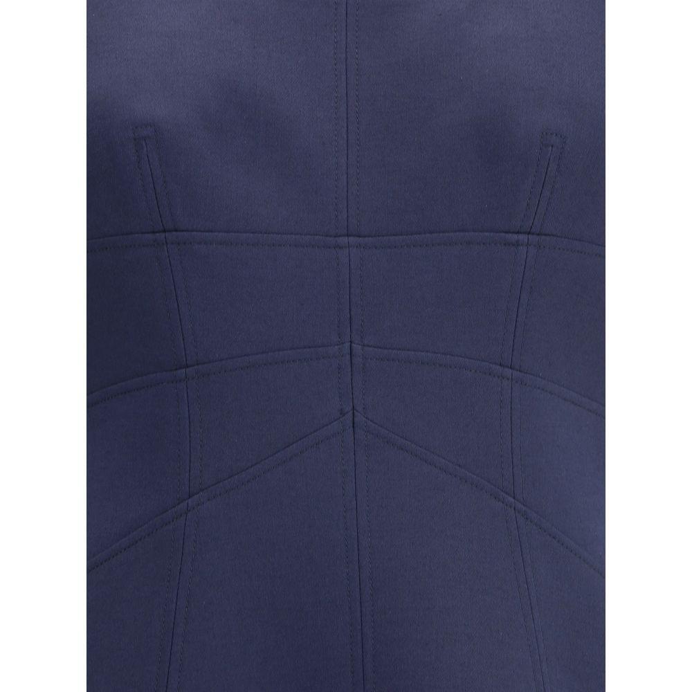 Alexander McQueen Short Dress with short gathered sleeves AL-841216QJAAA4100-IT44 | L