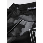 Dolce & Gabbana Black Camouflage Pullover Sweatshirt Sweater TSH906974-44