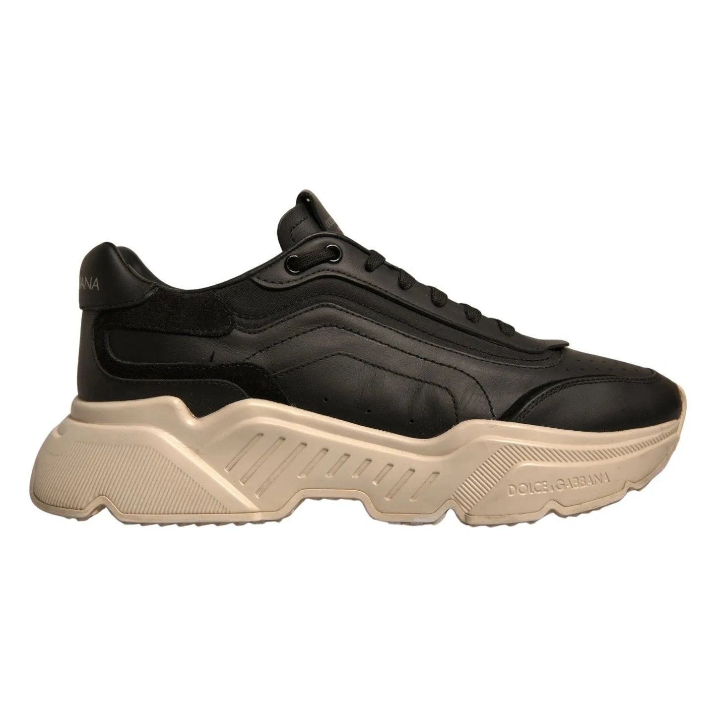 Dolce & Gabbana Black White Daymaster Low Top Sneaker Shoe MV6954#2-43.5