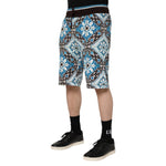 Dolce & Gabbana Multicolor Cotton Maiolica Print Bermuda Shorts