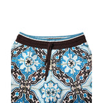 Dolce & Gabbana Multicolor Cotton Maiolica Print Bermuda Shorts