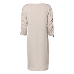 Roberto Cavalli Ivory Viscose Sheath Knee Length Dress