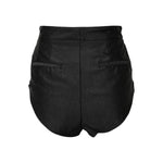 Dolce & Gabbana Black Viscose High Waisted Hot Pants Shorts