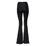 Dolce & Gabbana Black Cotton Mid Waist Bootcut Denim Jeans