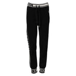 Dolce & Gabbana Black Cotton Jogger Logo Waist Pants PAN76103-38