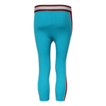 Dolce & Gabbana Blue Nylon Slim Fit Cropped Leggings Pants