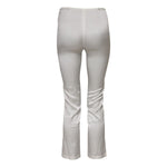 Dolce & Gabbana Ivory Silk Tapered High Waist Pants PAN76161-36