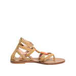 Alberta Ferretti Brown Flip Flops Zipper Ankle Strap Shoes LA12606-38
