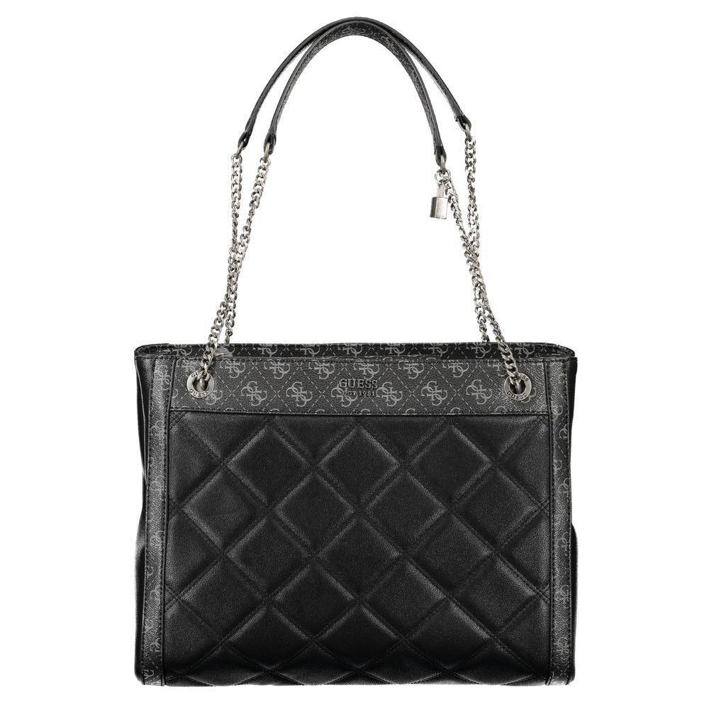 Guess Jeans Black Polyethylene Handbag GU-8544