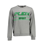 Plein Sport Gray Cotton Sweater PL-11139-M