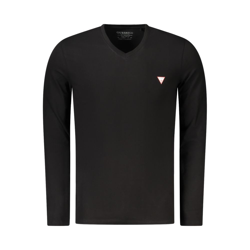 Guess Jeans Black Cotton T-Shirt GU-39051-M