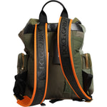 Dolce & Gabbana Military Green Patchwork Rucksack Backpack Bag BAG4639