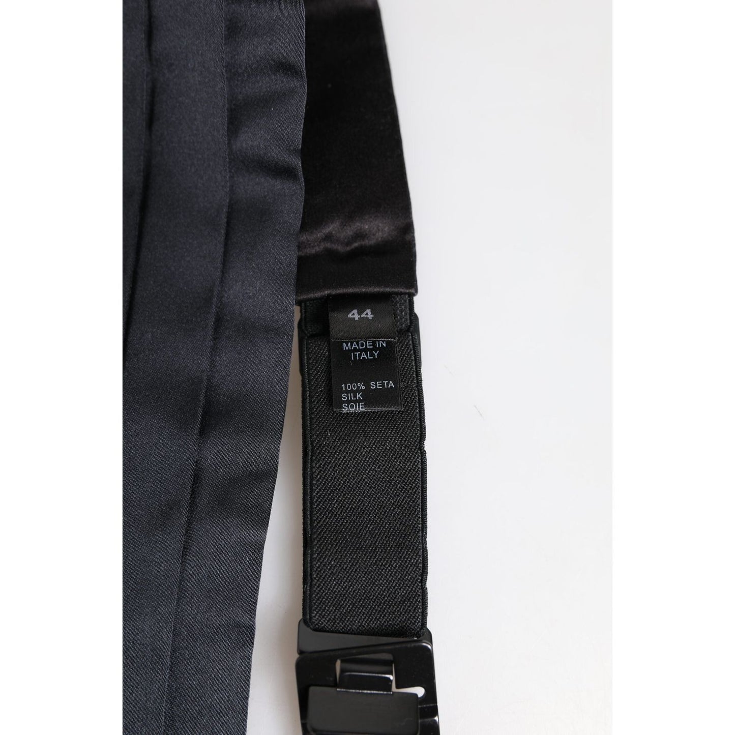 Dolce & Gabbana Dark Blue 100% Silk Belt Waist Cummerbund BEL9456-50