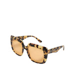 Dolce & Gabbana Black Yellow Havana Leopard Square Shades Sunglasses GLA1354