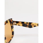 Dolce & Gabbana Black Yellow Havana Leopard Square Shades Sunglasses GLA1354