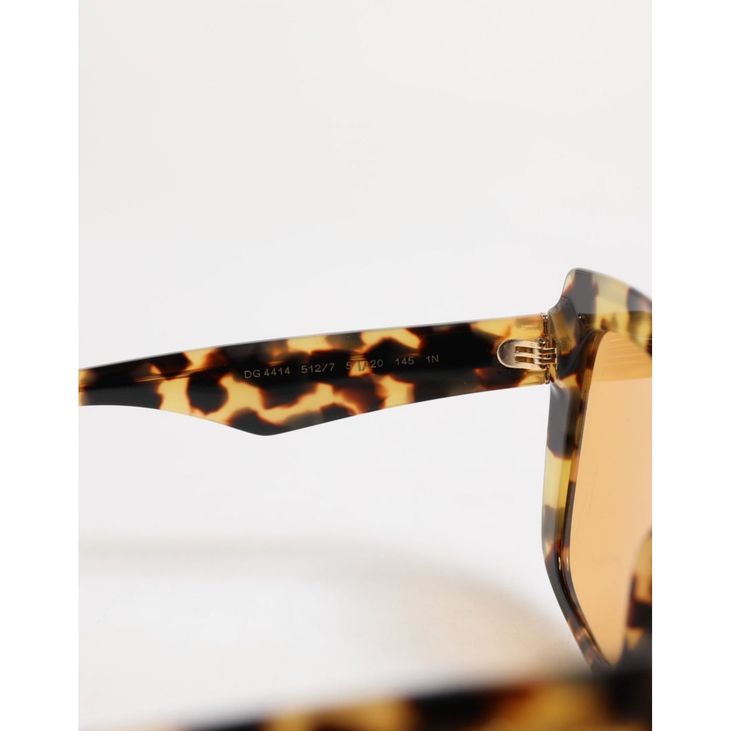 Dolce & Gabbana Black Yellow Havana Leopard Square Shades Sunglasses GLA1354