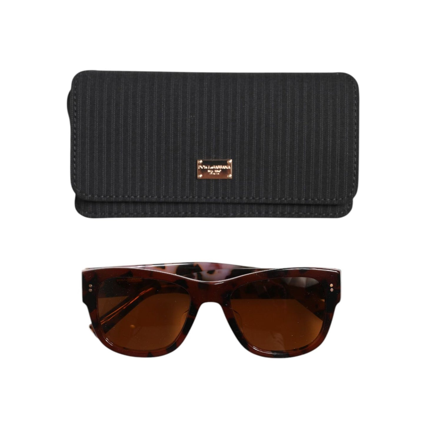 Dolce & Gabbana Havana Brown Black Eccentric Sartorial Eyewear Sunglasses GLA1360
