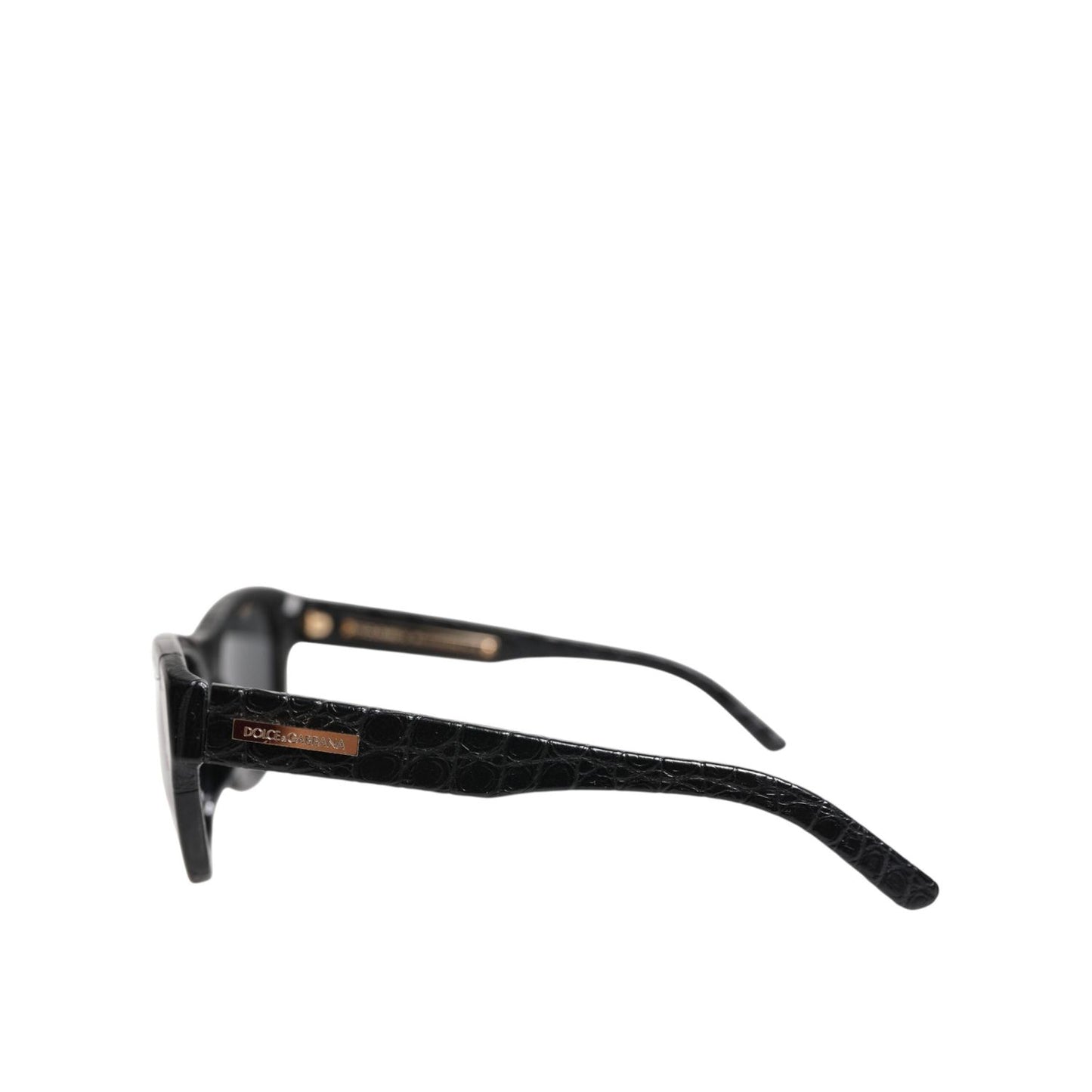 Dolce & Gabbana Black Leather Frame DG4177 Tinted Lens Sunglasses