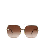 Dolce & Gabbana Gold Brown Gradient Square DG2267 Eyewear Sunglasses GLA1378