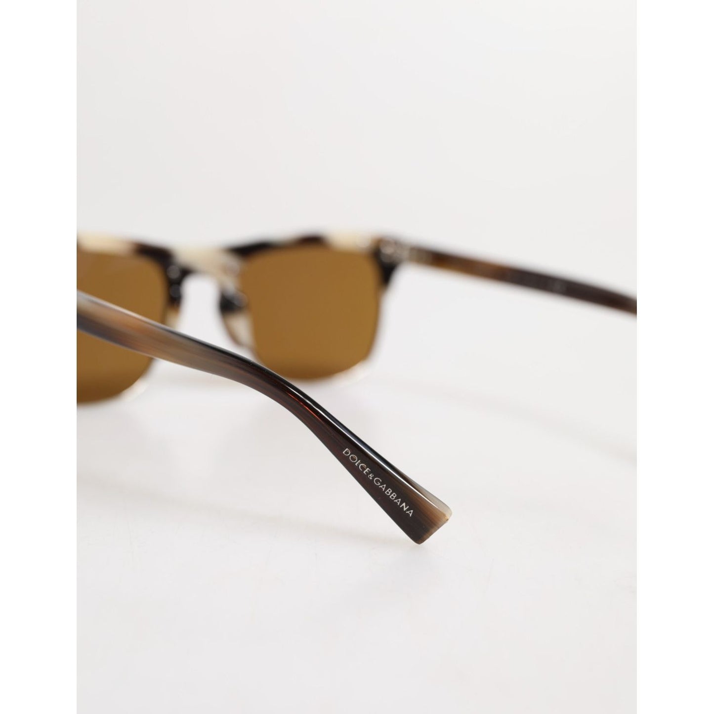 Dolce & Gabbana Brown Striped Acetate Square DG4305 Eyewear Sunglasses GLA1384