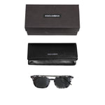 Dolce & Gabbana Gray Havana Acetate Square DG4327 Eyewear Sunglasses GLA1385