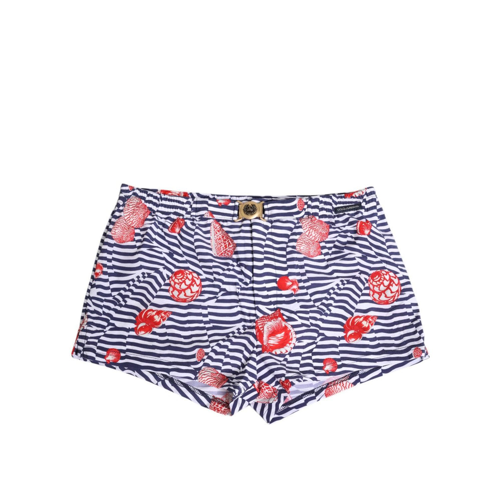Dolce & Gabbana Multicolor Striped Beachwear Swim Trunk Swimwear BIK1679-4