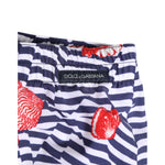 Dolce & Gabbana Multicolor Striped Beachwear Swim Trunk Swimwear BIK1679-4