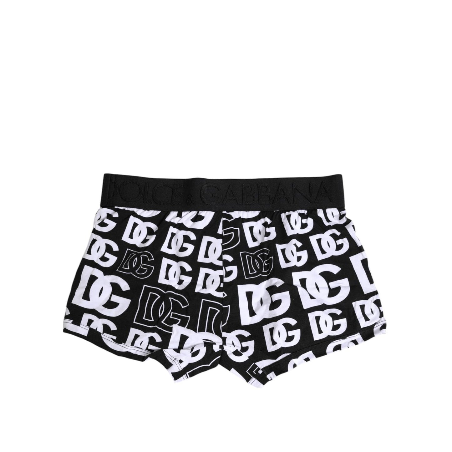 Dolce & Gabbana Black Cotton Logo Regular Men Boxer Underwear BIK1707-3
