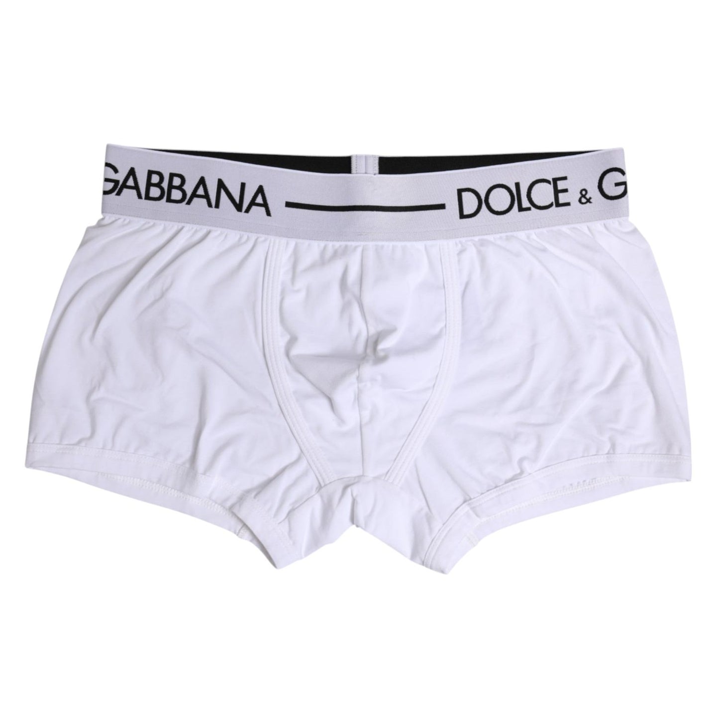 Dolce & Gabbana White Cotton Stretch Regular Boxer Underwear BIK1738-4