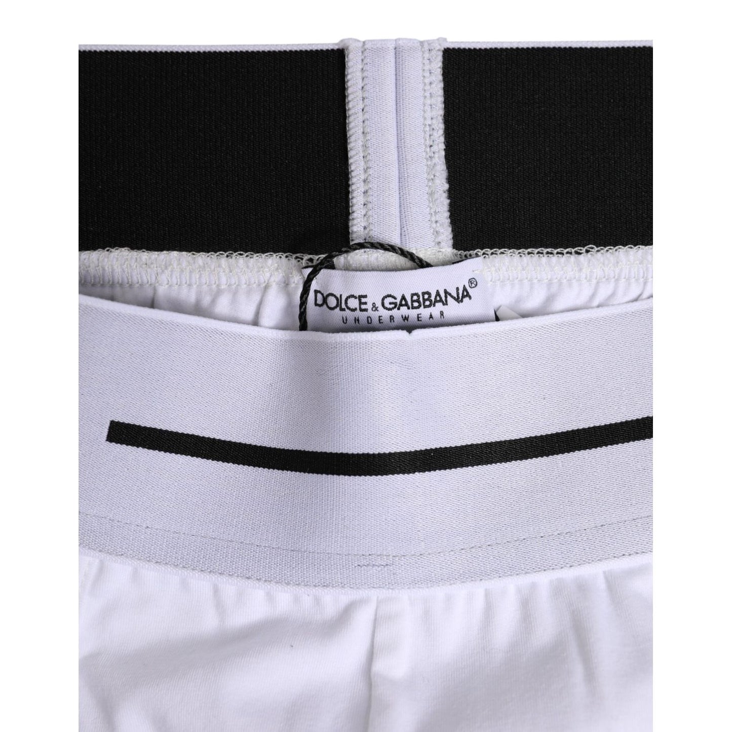 Dolce & Gabbana White Cotton Stretch Regular Boxer Underwear BIK1738-4