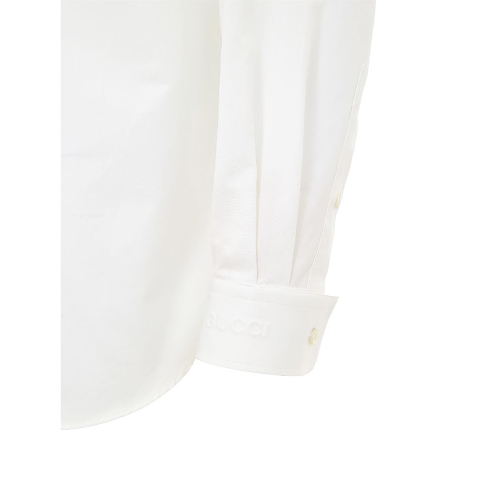 Gucci White Cotton Shirt GU-9835666-IT46 | S