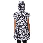 Dolce & Gabbana White DG Mania Hooded Sleeveless Puffer Jacket