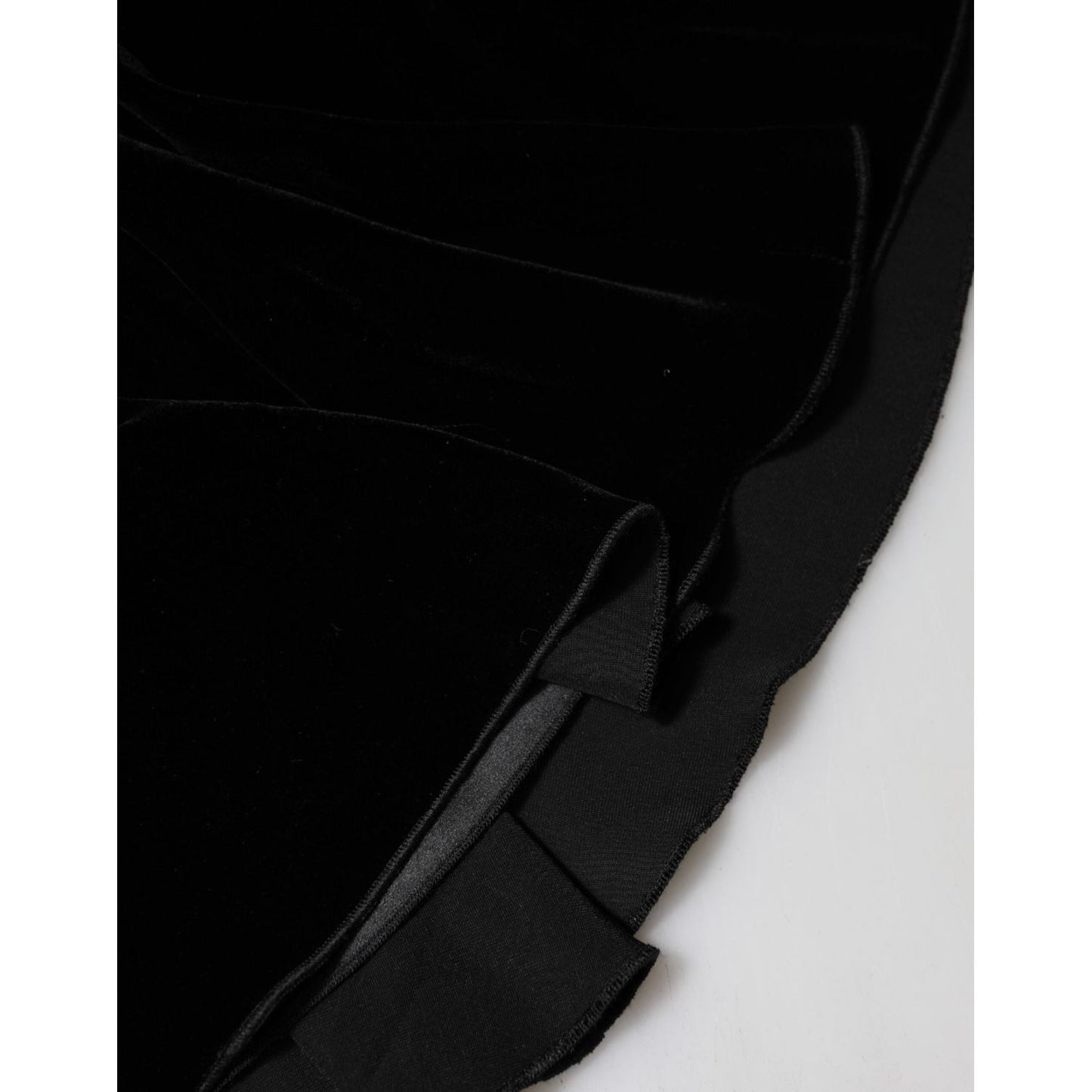Dolce & Gabbana Black High Waist Fit Flared Midi Skirt SKI2148-46