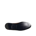 Dolce & Gabbana Black Jacquard Polyester Slip On Loafers Shoes MV7618-42