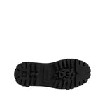 Dolce & Gabbana Black Leather Lace Up Mid Calf Boots Shoes
