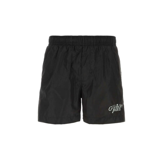 Givenchy Black Polyamide Swim Shorts