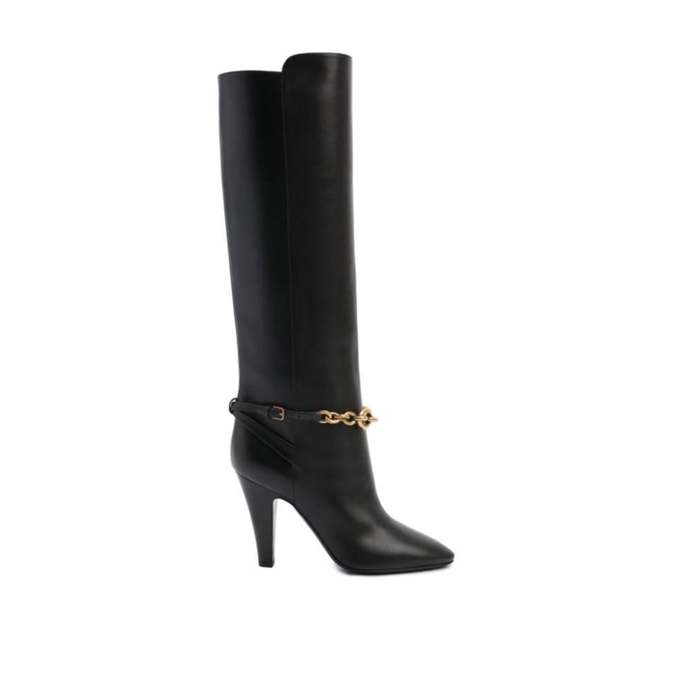 Saint Laurent Leather Boots SA-8736563888340-EU38.5/US8.5
