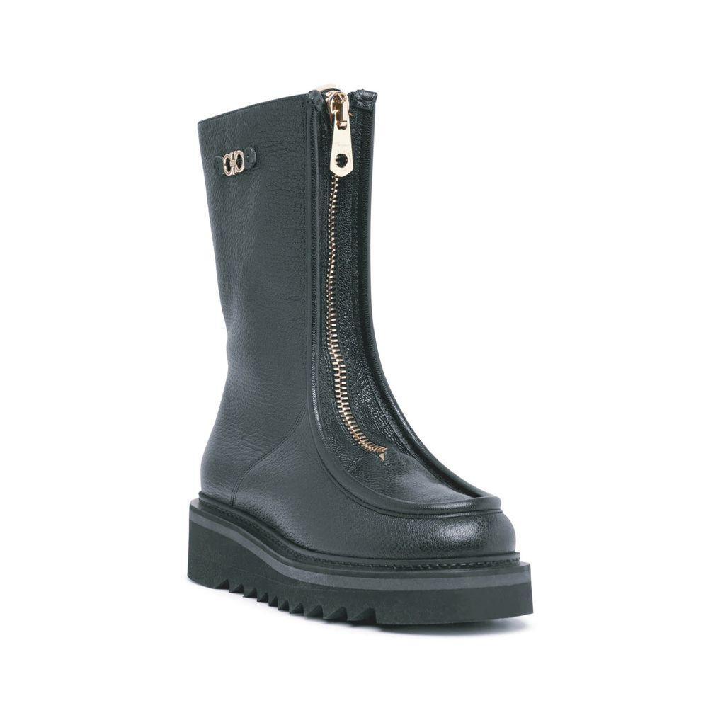Salvatore Ferragamo Eurialo Leather Boots SA-8736573980884-EU40/US10