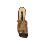 Sergio Rossi Leather Flat Sandals SE-8735590678740-EU34/US4