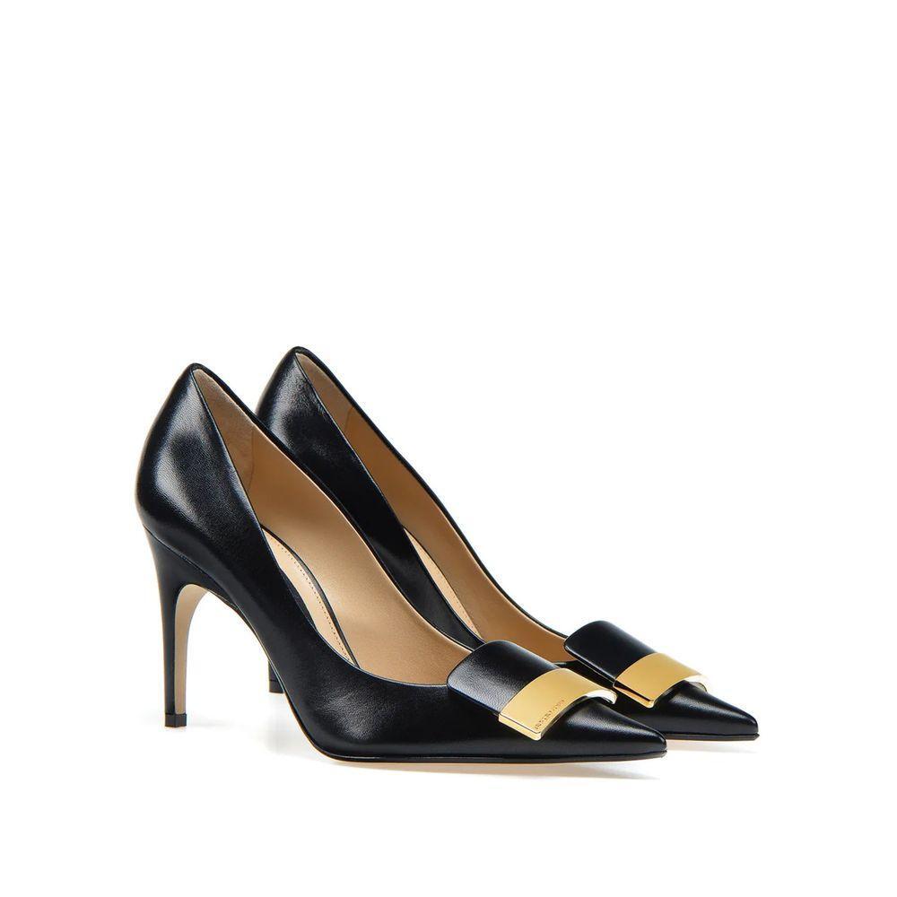 Sergio Rossi SR1 Leather Pumps SE-8735593627860-EU35.5/US5.5