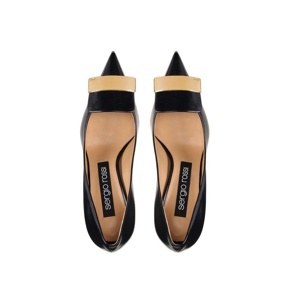 Sergio Rossi SR1 Leather Pumps SE-8735593627860-EU35.5/US5.5