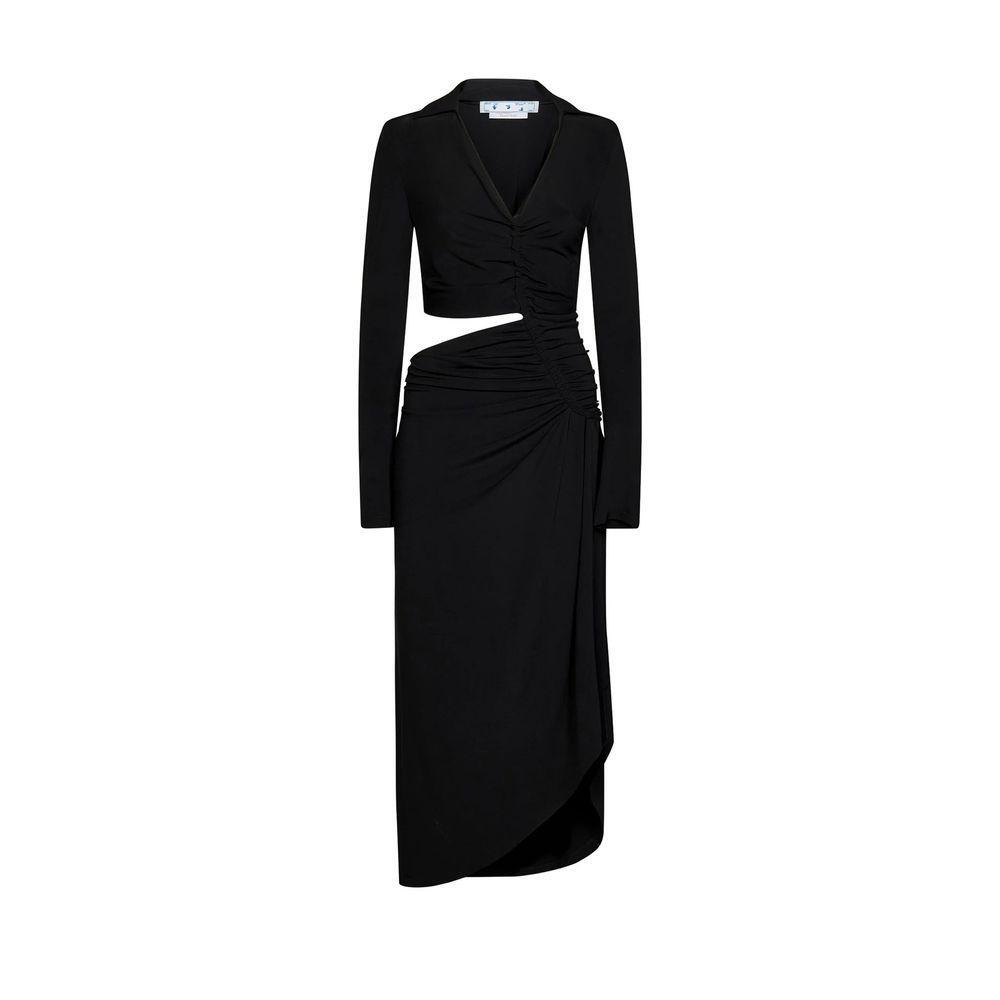Off-White Cut-Out Midi Dress OF-8736528105684-42