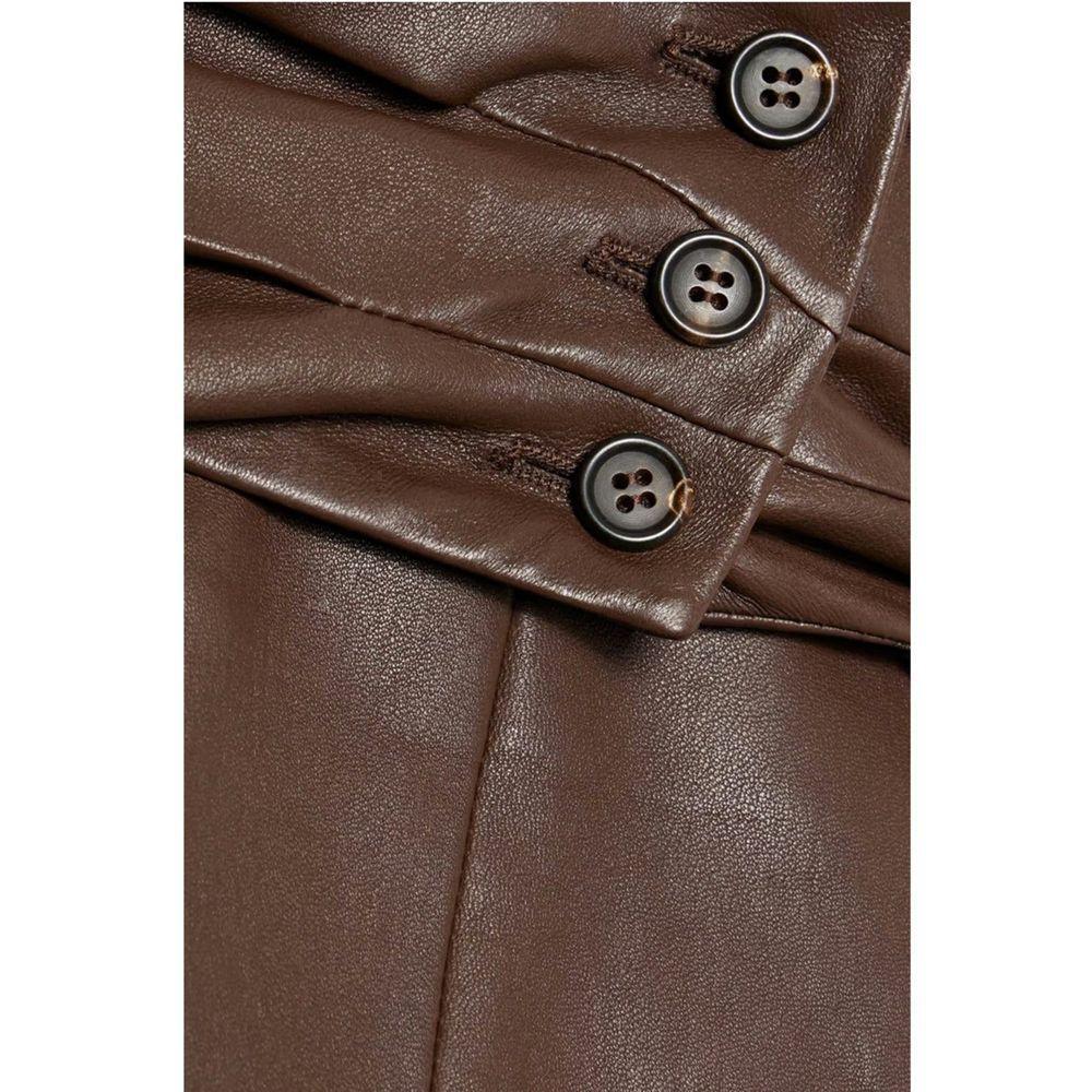 Brunello Cucinelli Leather Skirt BR-8736285688020-42