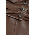 Brunello Cucinelli Leather Skirt BR-8736285688020-42