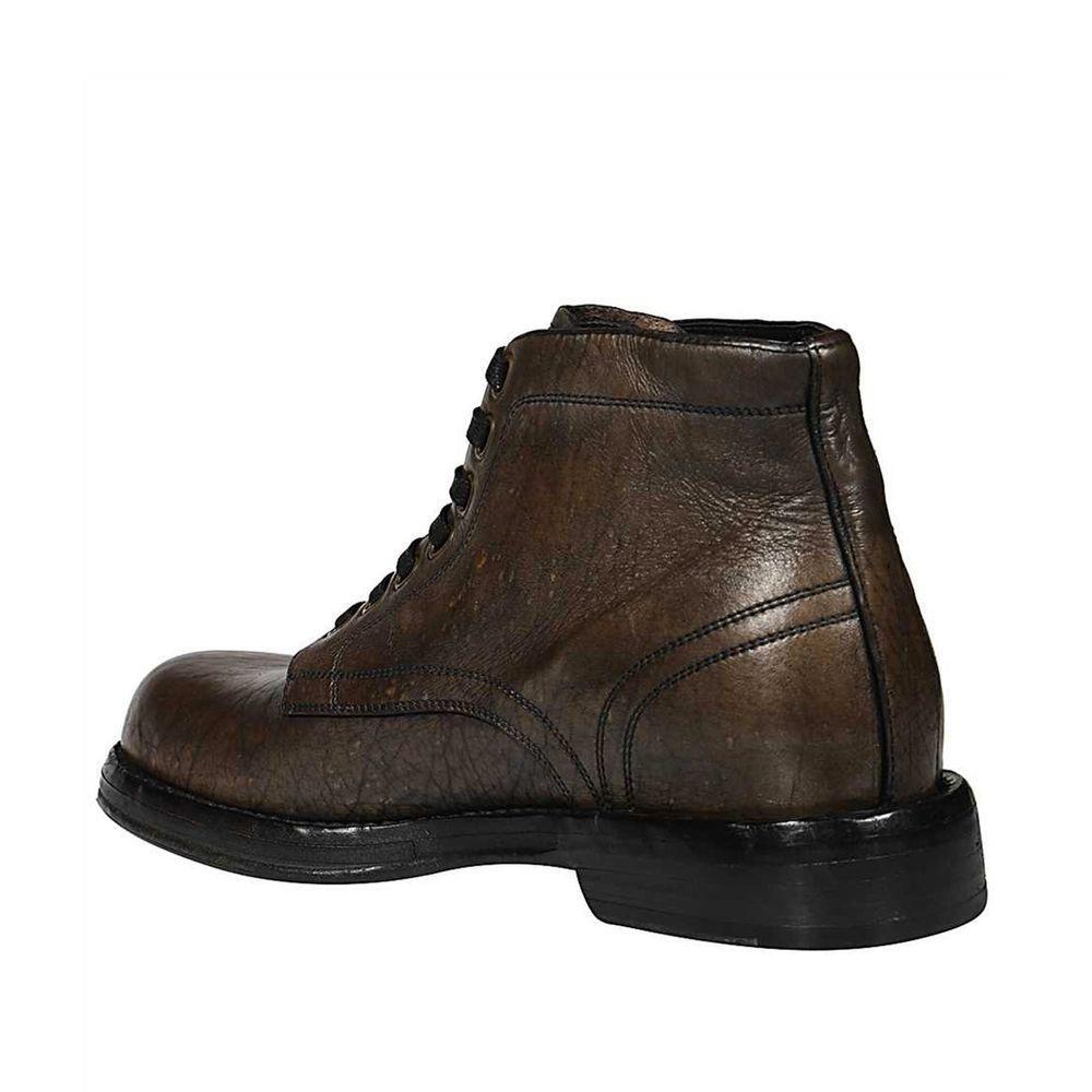 Dolce & Gabbana Leather Boots DO-8736350372052-EU41.5/US8.5