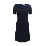 Fendi Knitted Mink Collar Dress FE-8736389333204-36